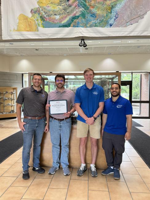 Left to right: Daykin Schnell, Zach Wedding, Ben Diddle, and Carlos Hernandez.
